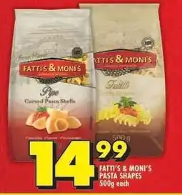 Shoprite Fatti's & Moni's Pasta Shapes offer