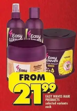 Shoprite Easy Waves Hair Products offer