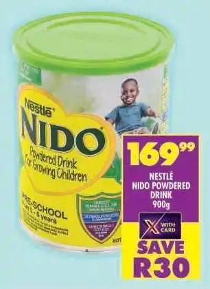 Shoprite NESTLÉ NIDO POWDERED DRINK 900g offer