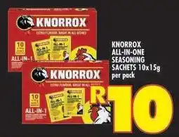Shoprite KNORROX ALL-IN-ONE SEASONING SACHETS 10x15g offer