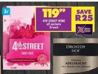 Shoprite 4th Street Wine offer