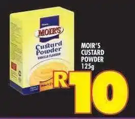 Shoprite MOIR'S CUSTARD POWDER 125g offer
