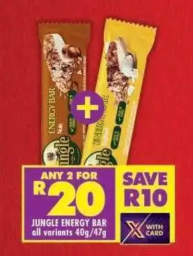 Shoprite Jungle Energy Bar offer