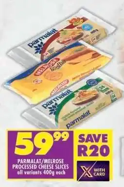 Shoprite PARMALAT/MELROSE PROCESSED CHEESE SLICES offer