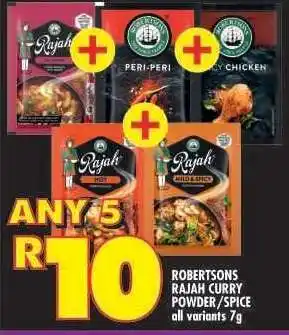 Shoprite ROBERTSONS RAJAH CURRY POWDER/SPICE offer