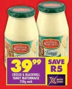 Shoprite CROSSE & BLACKWELL TANGY MAYONNAISE offer