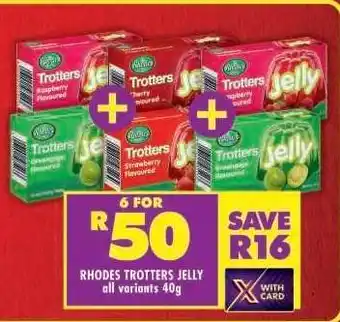 Shoprite RHODES TROTTERS JELLY all variants 40g offer