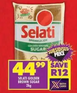 Shoprite Selati Golden Brown Sugar 2kg offer