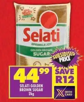 Shoprite Selati Golden Brown Sugar 2kg offer