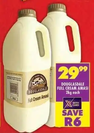Shoprite DOUGLASDALE FULL CREAM AMASI offer