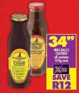 Shoprite MRS BALL'S CHUTNEY offer