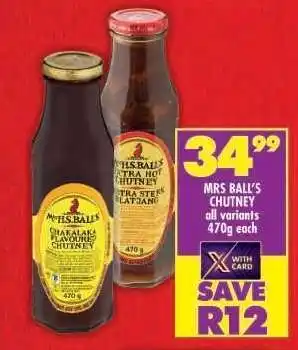 Shoprite MRS BALL'S CHUTNEY offer