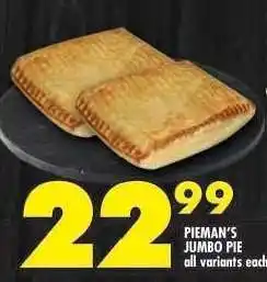 Shoprite PIEMAN'S JUMBO PIE offer