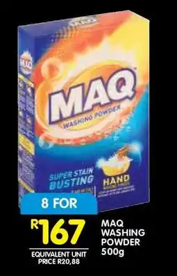 Shoprite MAQ WASHING POWDER 500g offer