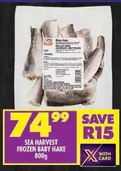 Shoprite SEA HARVEST FROZEN BABY HAKE 800g offer