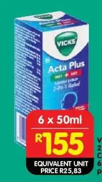 Shoprite VICKS Acta Plus offer