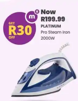 Shoprite PLATINUM Pro Steam Iron 2000W offer