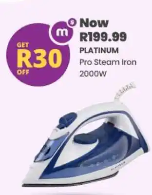 PLATINUM Pro Steam Iron 2000W