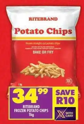 Shoprite RITEBRAND FROZEN POTATO CHIPS 1kg offer