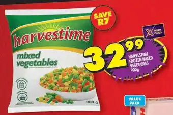 Shoprite HARVESTIME FROZEN MIXED VEGETABLES 900g offer