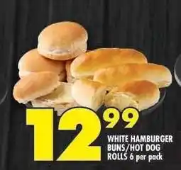 Shoprite WHITE HAMBURGER BUNS/HOT DOG ROLLS 6 per pack offer