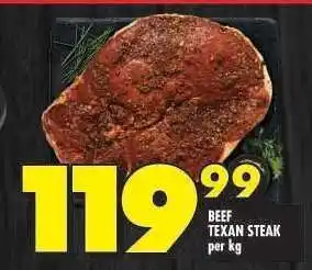 Shoprite BEEF TEXAN STEAK offer