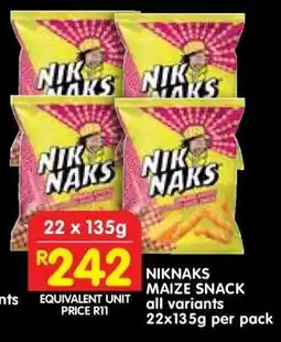 Shoprite NikNaks Maize Snack offer