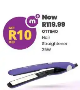 Shoprite OTTIMO Hair Straightener 25W offer