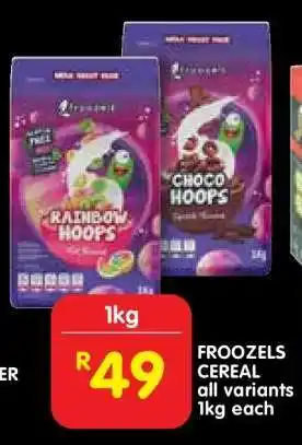Shoprite Froozels Cereal offer