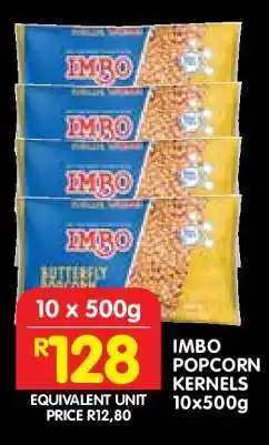 Shoprite IMBO POPCORN KERNELS 10×500g offer
