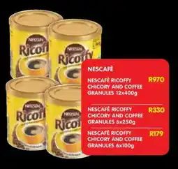 Shoprite NESCAFÉ RICOFFY CHICORY AND COFFEE GRANULES 12x400g offer