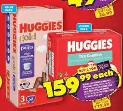 Shoprite Huggies Dry Comfort offer