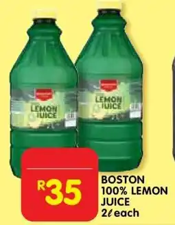 Shoprite BOSTON 100% LEMON JUICE offer