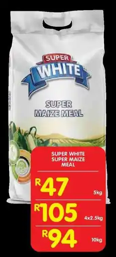 Shoprite SUPER WHITE Super Maize Meal offer