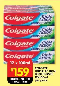 Shoprite Colgate Triple Action Toothpaste offer