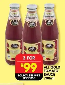 Shoprite All Gold Tomato Sauce-700ml offer