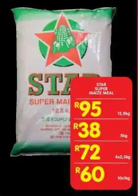 Shoprite STAR SUPER MAIZE MEAL offer