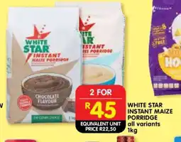 Shoprite WHITE STAR INSTANT MAIZE PORRIDGE offer
