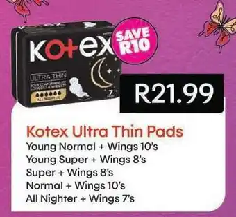 Shoprite Kotex Ultra Thin Pads offer