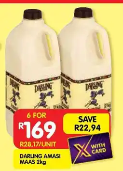 Shoprite DARLING AMASI MAAS 2kg offer