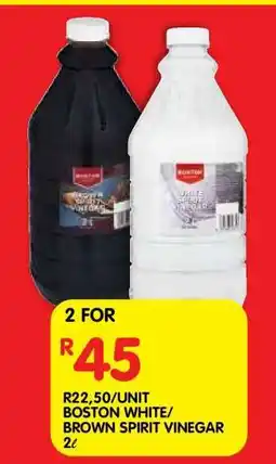 Shoprite BOSTON WHITE/BROWN SPIRIT VINEGAR 2ℓ offer