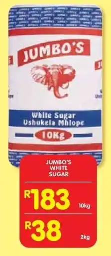 Shoprite JUMBO'S WHITE SUGAR offer