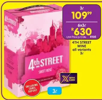 Shoprite 4TH STREET WINE all variants 3ℓ offer