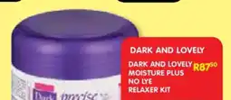Shoprite DARK AND LOVELY MOISTURE PLUS NO LYE RELAXER KIT offer