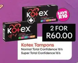 Shoprite Kotex Tampons offer