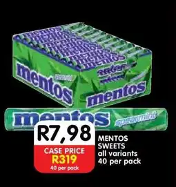 Shoprite MENTOS SWEETS offer