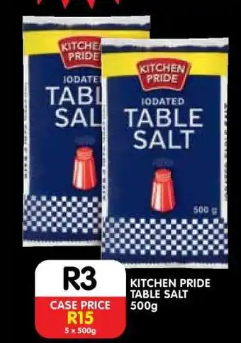 Shoprite KITCHEN PRIDE TABLE SALT 500g offer