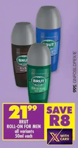 Shoprite BRUT ROLL-ON FOR MEN offer