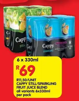 Shoprite CAPPY STILL/SPARKLING FRUIT JUICE BLEND offer