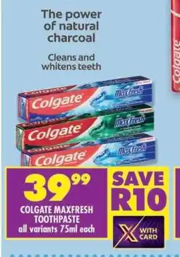 Shoprite COLGATE MAXFRESH TOOTHPASTE offer